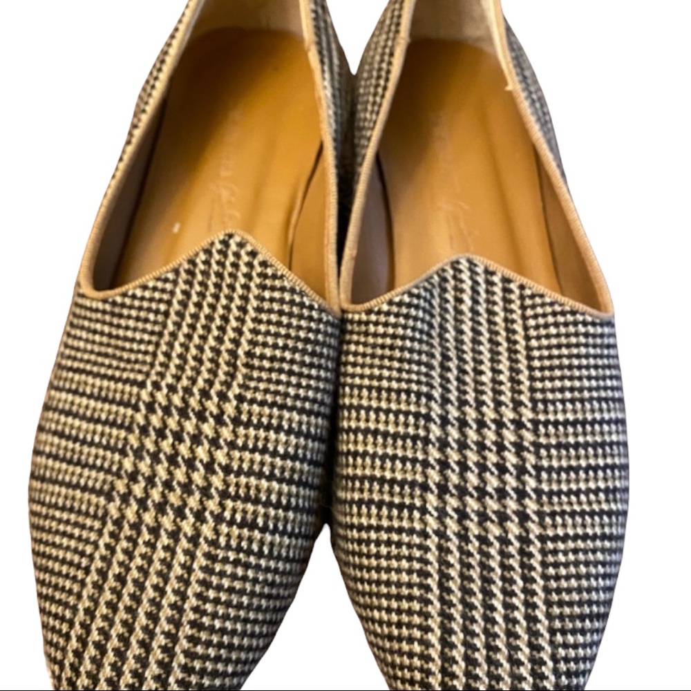 Le Monde Beryl x Giuliva Heritage Houndstooth Venetian Loafers EU 36